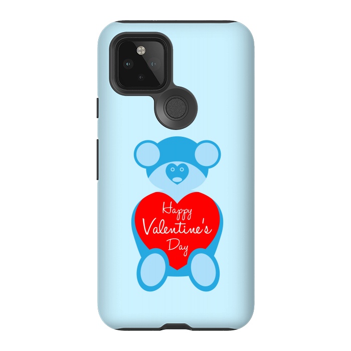 Pixel 5 StrongFit teddy bear blue by TMSarts