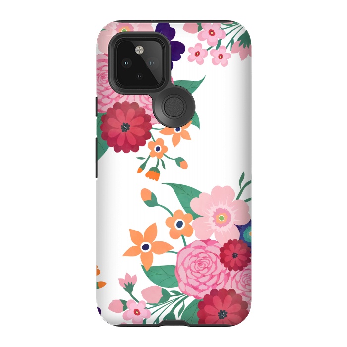 Pixel 5 StrongFit Pretty summer flowers design  by InovArts