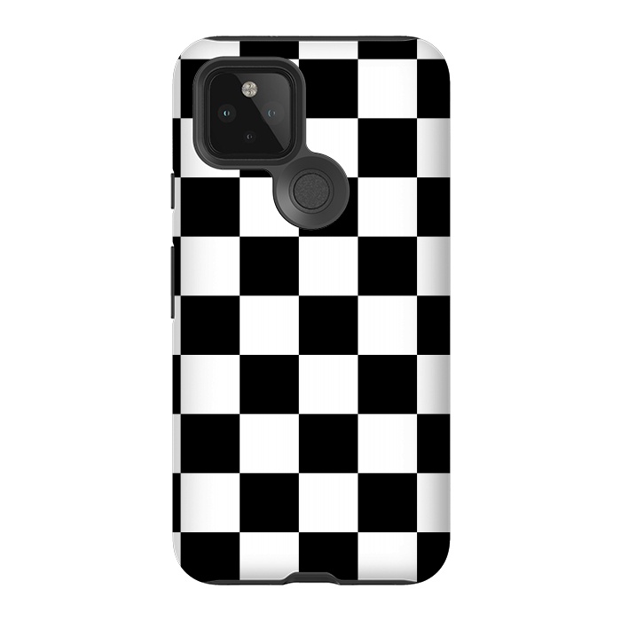 Pixel 5 StrongFit black and white checkered  by TMSarts