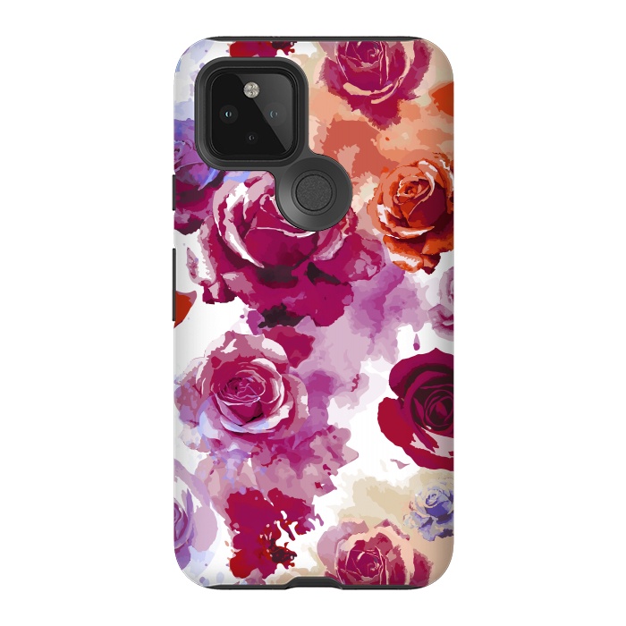 Pixel 5 StrongFit Watercolor Roses 2 by Bledi
