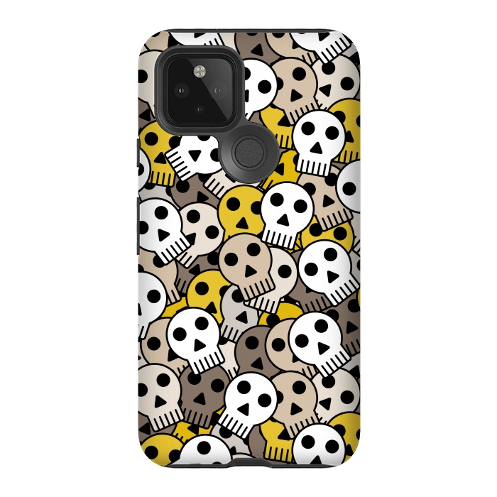 Pixel 5 StrongFit yellow skull funky  by TMSarts