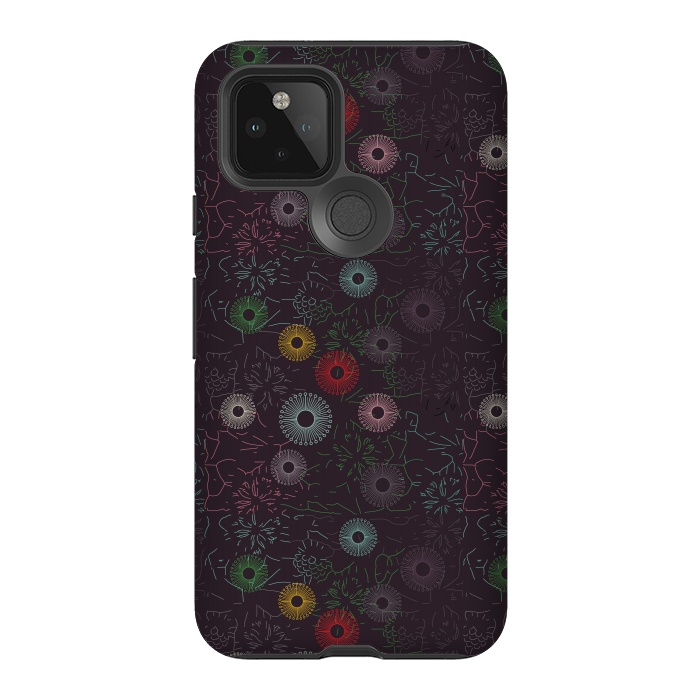 Pixel 5 StrongFit ceramic floral  by TMSarts