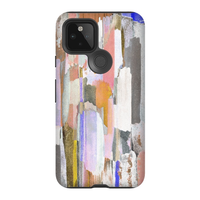 Pixel 5 StrongFit Abstract pastel brushstrokes painting by Oana 