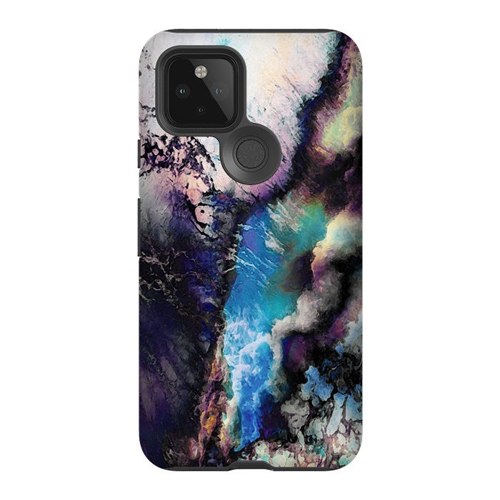 Pixel 5 StrongFit Abstract marble art by Oana 