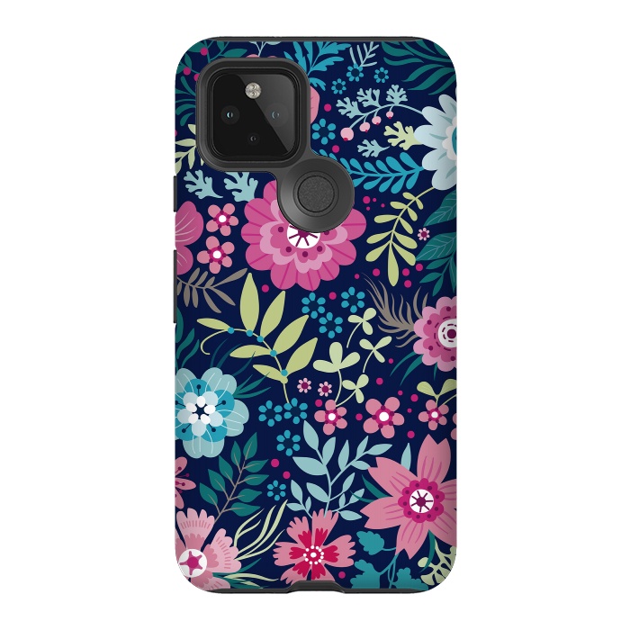 Pixel 5 StrongFit Romancing Floral Design by ArtsCase