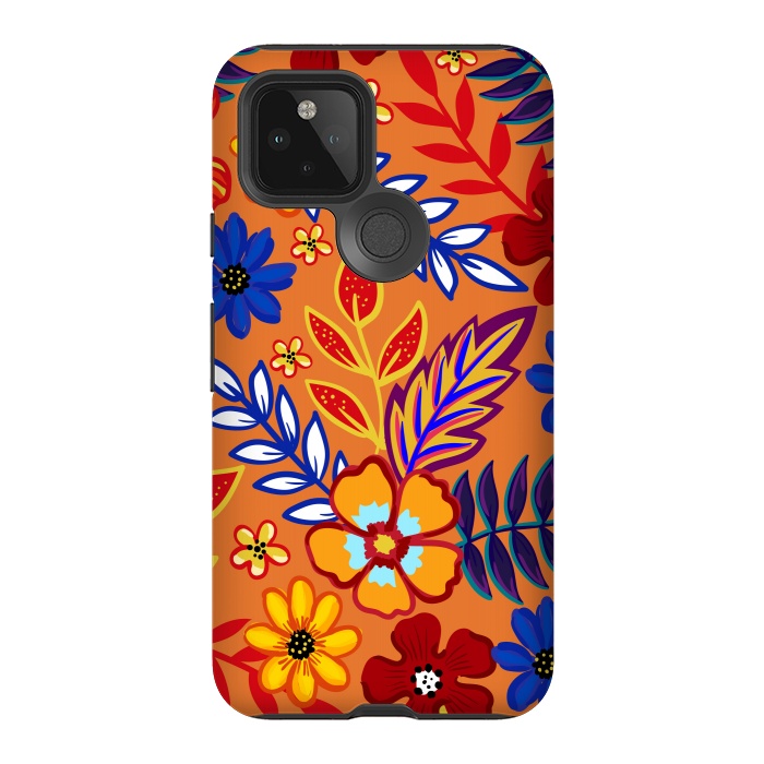 Pixel 5 StrongFit Flowers In The Tropics by ArtsCase