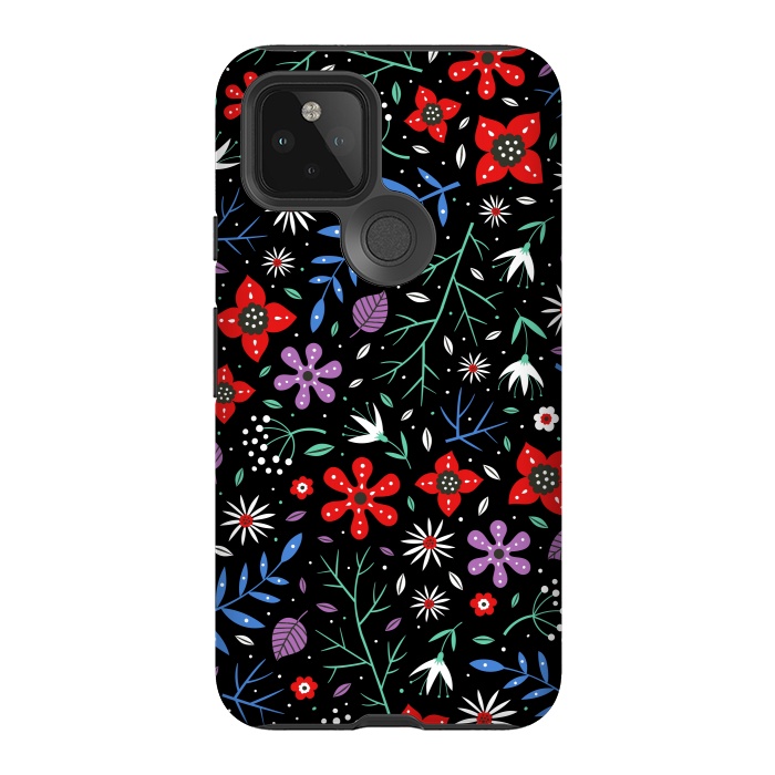 Pixel 5 StrongFit Small Flower Patterns by ArtsCase