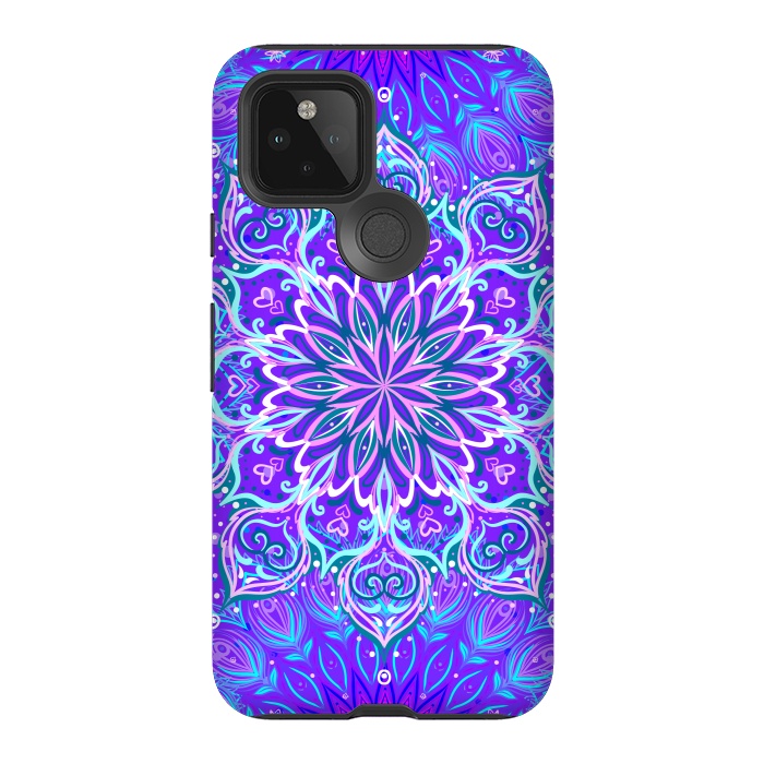 Pixel 5 StrongFit Purple Mandalas For The Day by ArtsCase