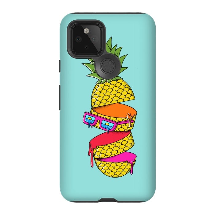 Pixel 5 StrongFit Pineapple Colors by Coffee Man