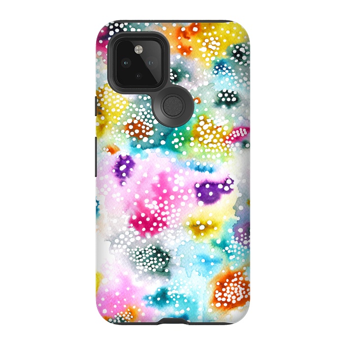 Pixel 5 StrongFit Experimental Watercolor Marble by Ninola Design
