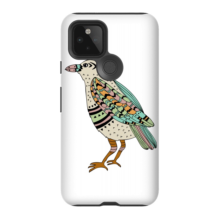 Pixel 5 StrongFit Playful Crow by Pom Graphic Design
