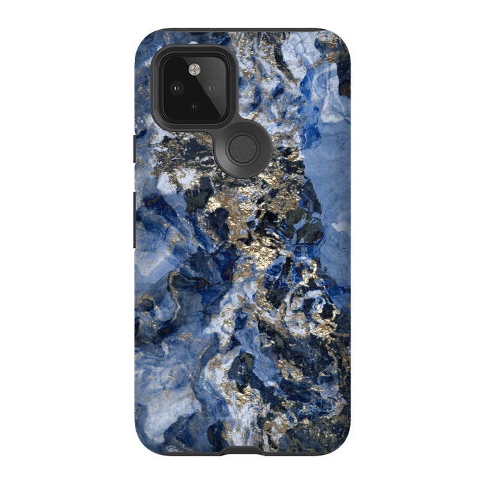 Pixel 5 StrongFit Glamorous Blue Mineral by Andrea Haase