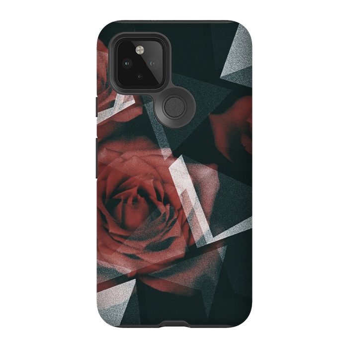 Pixel 5 StrongFit Red roses by Jms