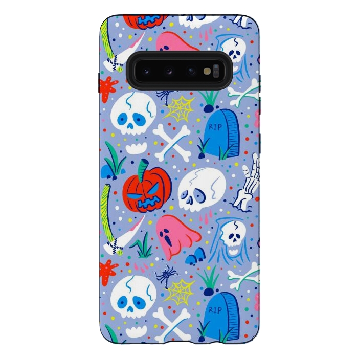 Galaxy S10 plus StrongFit Horror Pattern by Afif Quilimo