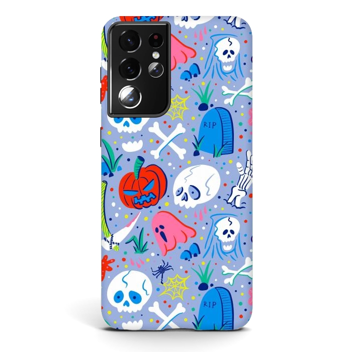 Galaxy S21 ultra StrongFit Horror Pattern por Afif Quilimo