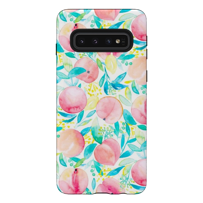 Galaxy S10 StrongFit Peachy Peach by gingerlique