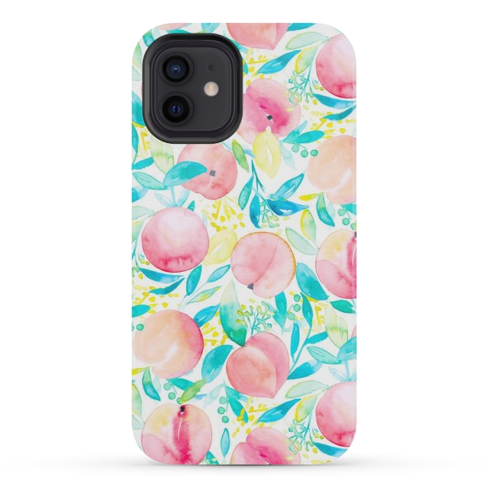 iPhone 12 mini StrongFit Peachy Peach by gingerlique