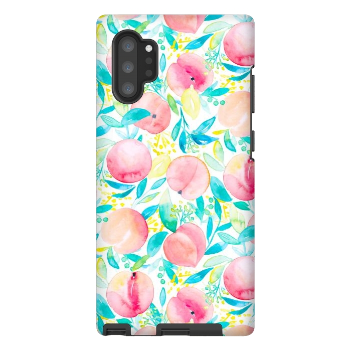 Galaxy Note 10 plus StrongFit Peachy Peach by gingerlique