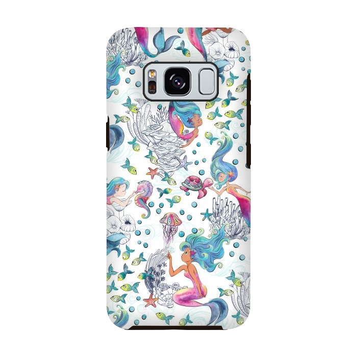 Galaxy S8 StrongFit Modern Mermaid Toile by gingerlique