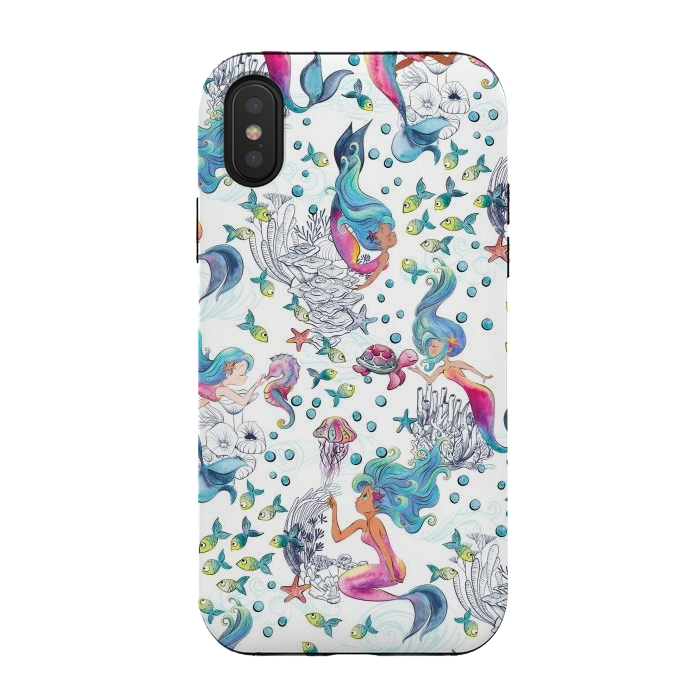 iPhone Xs / X StrongFit Modern Mermaid Toile by gingerlique
