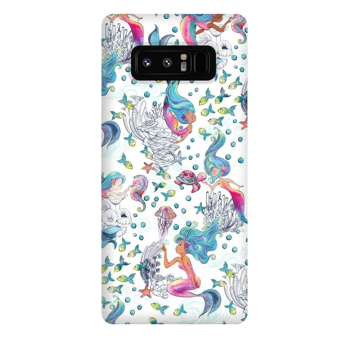 Galaxy Note 8 StrongFit Modern Mermaid Toile by gingerlique