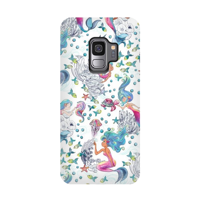 Galaxy S9 StrongFit Modern Mermaid Toile by gingerlique