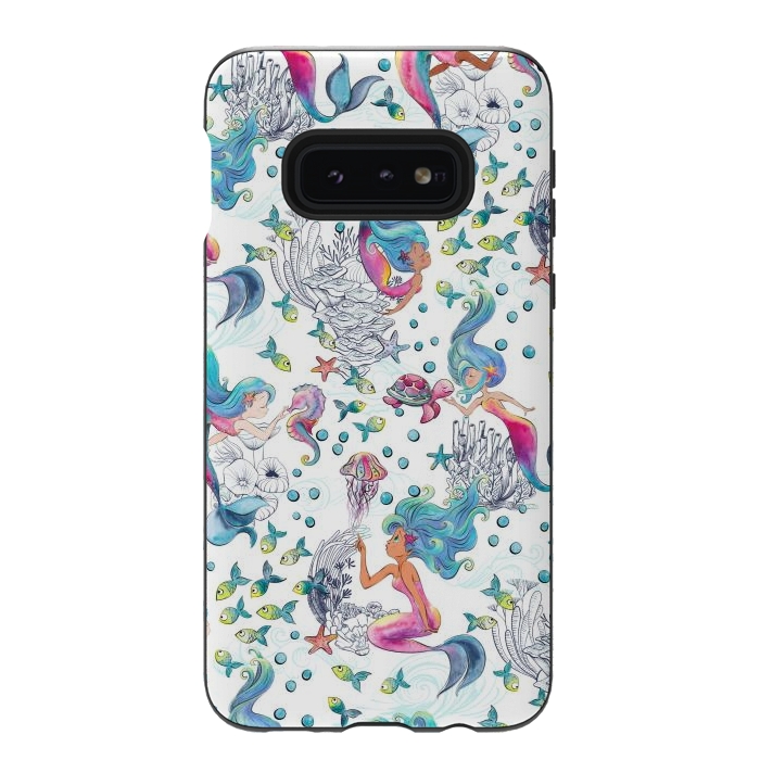 Galaxy S10e StrongFit Modern Mermaid Toile by gingerlique