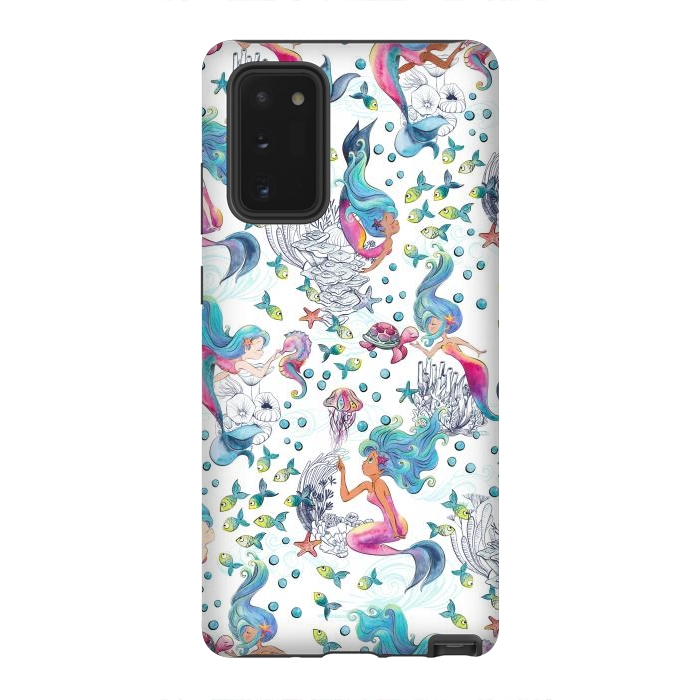Galaxy Note 20 StrongFit Modern Mermaid Toile by gingerlique