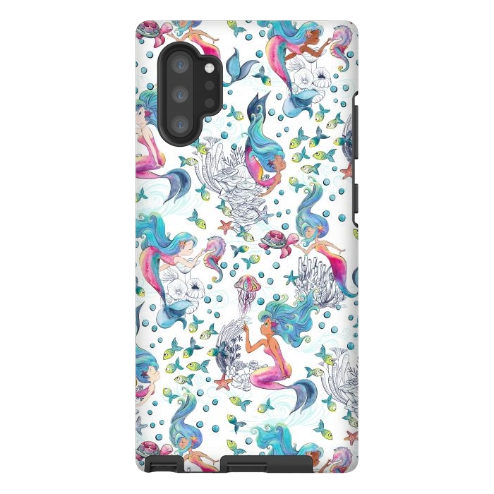 Galaxy Note 10 plus StrongFit Modern Mermaid Toile by gingerlique