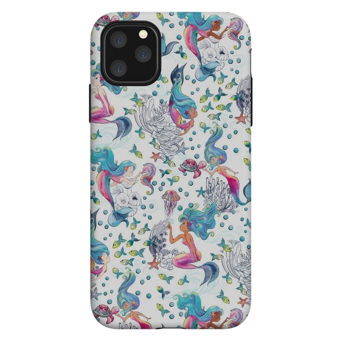 iPhone 11 Pro Max StrongFit Modern Mermaid Toile by gingerlique