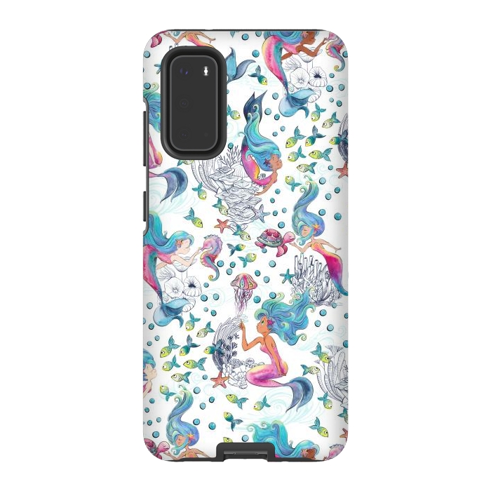 Galaxy S20 StrongFit Modern Mermaid Toile by gingerlique