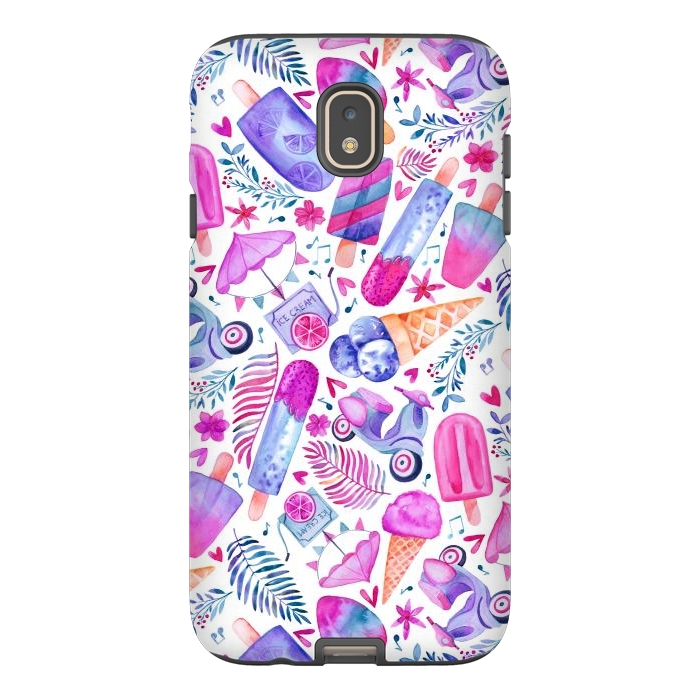 Galaxy J7 StrongFit Purple Day Dreams and Ice Creams by gingerlique