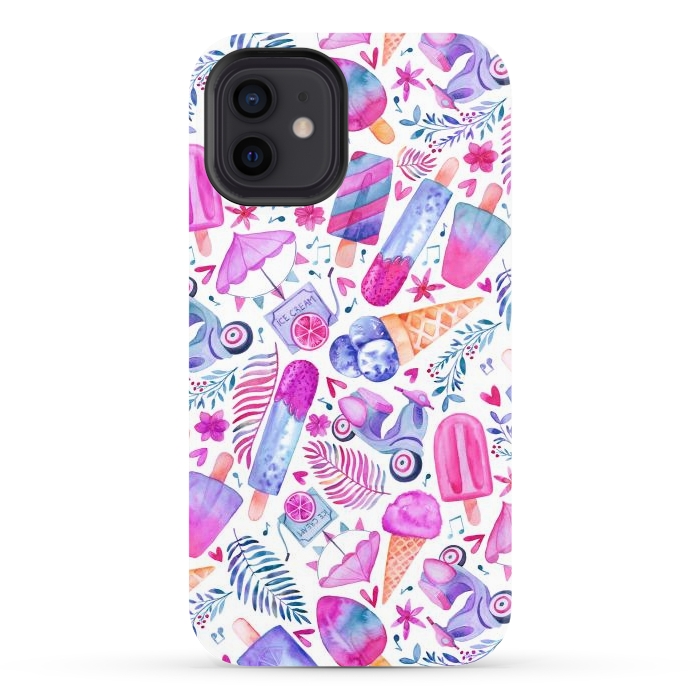 iPhone 12 StrongFit Purple Day Dreams and Ice Creams por gingerlique