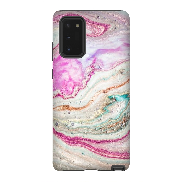 Galaxy Note 20 StrongFit Natural Luxury Liquid Marble by ArtsCase