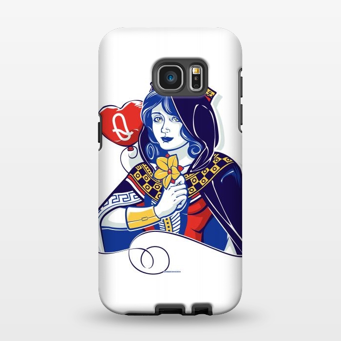 Galaxy S7 EDGE StrongFit Queen of hearts by Draco