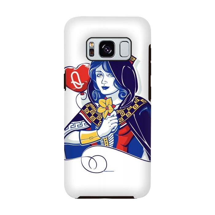 Galaxy S8 StrongFit Queen of hearts by Draco