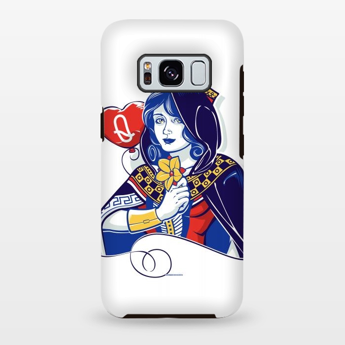 Galaxy S8 plus StrongFit Queen of hearts by Draco