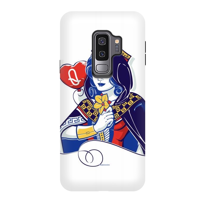 Galaxy S9 plus StrongFit Queen of hearts by Draco