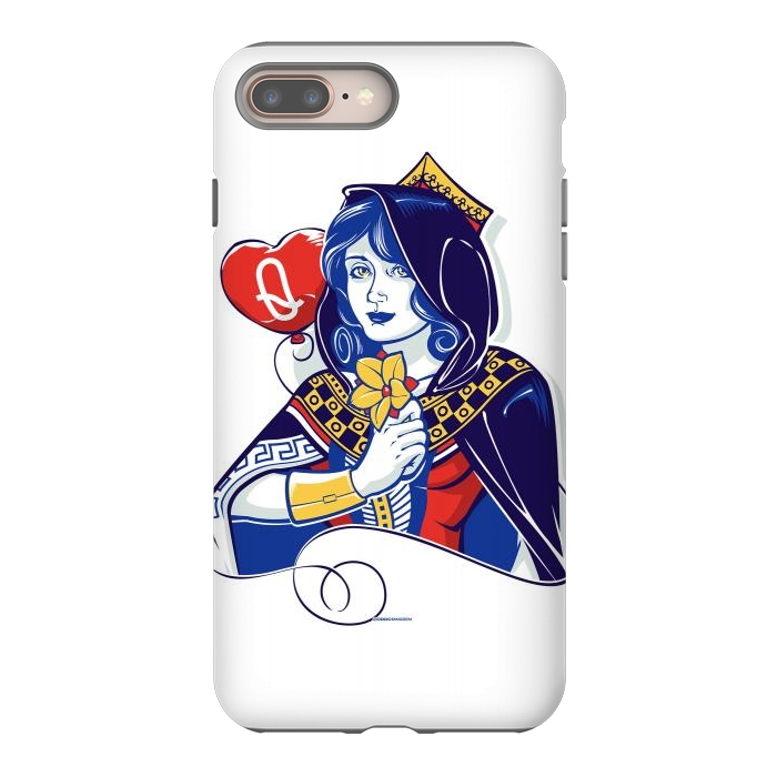 iPhone 8 plus StrongFit Queen of hearts by Draco