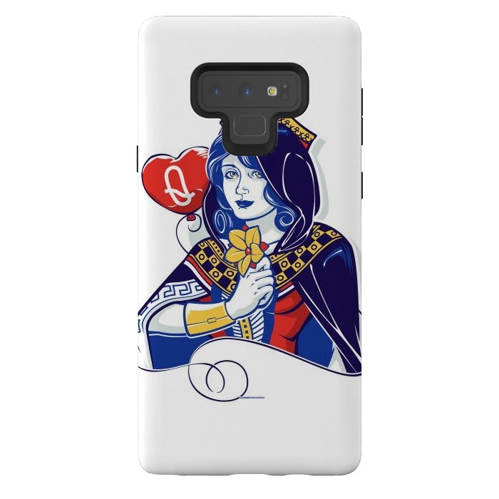 Galaxy Note 9 StrongFit Queen of hearts by Draco