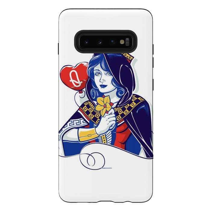 Galaxy S10 plus StrongFit Queen of hearts by Draco