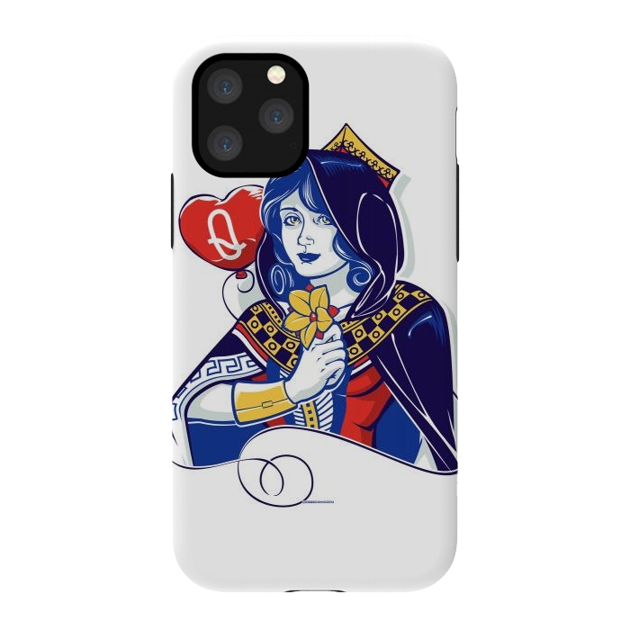 iPhone 11 Pro StrongFit Queen of hearts by Draco