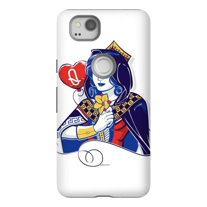 Pixel 2 StrongFit Queen of hearts by Draco