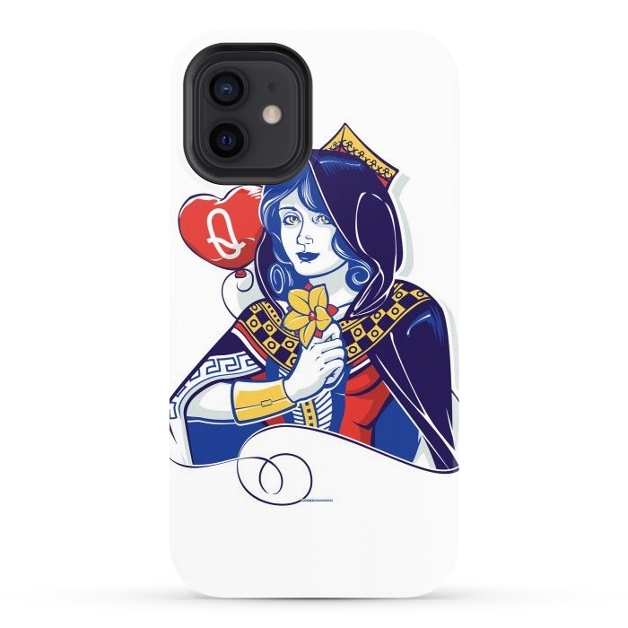 iPhone 12 StrongFit Queen of hearts by Draco