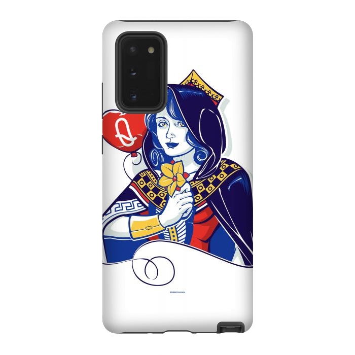 Galaxy Note 20 StrongFit Queen of hearts by Draco