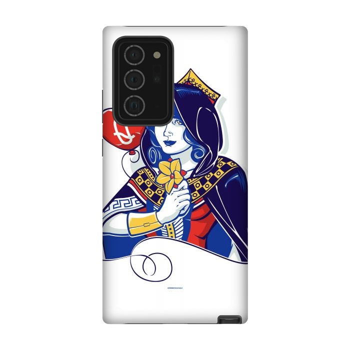 Galaxy Note 20 Ultra StrongFit Queen of hearts by Draco