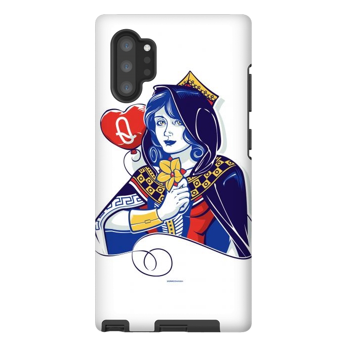 Galaxy Note 10 plus StrongFit Queen of hearts by Draco