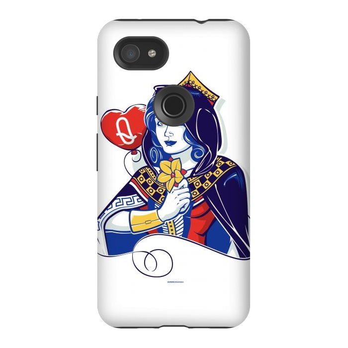 Pixel 3AXL StrongFit Queen of hearts by Draco
