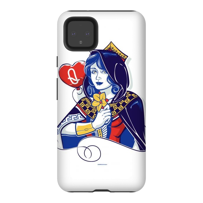 Pixel 4XL StrongFit Queen of hearts by Draco