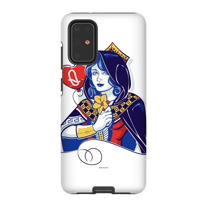 Galaxy S20 Plus StrongFit Queen of hearts by Draco